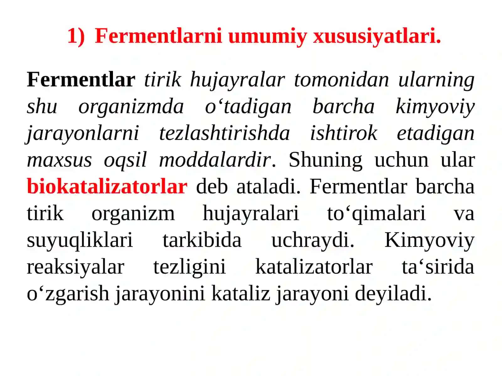 Oziq-ovqatsanoatida fermentlar va ularning texnologik ahamiyati 2