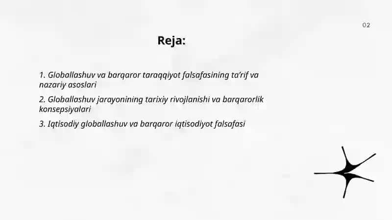 Globallashuv va barqaror taraqqiyot falsafasi 2