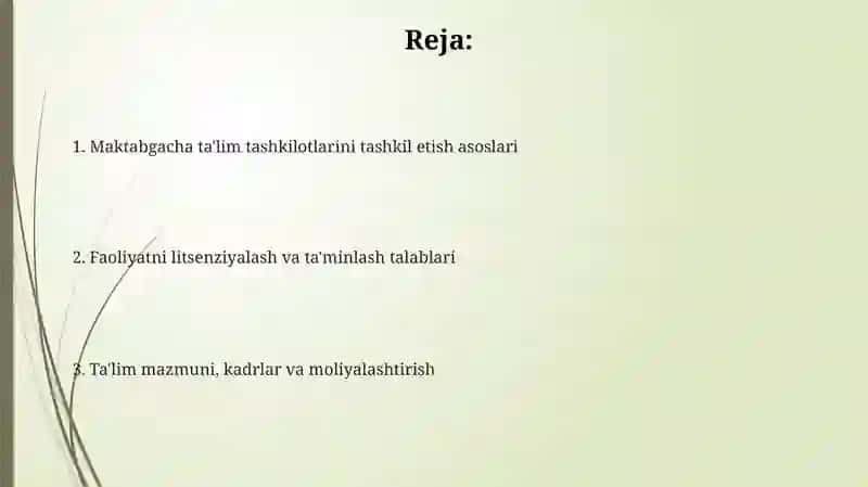 Maktabgacha talim tashkiloti va ularni tashkil etish 2