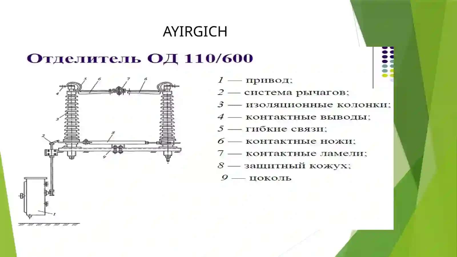 AYIRGICH VA QISQA TUTASHTIRGICHLARNING TUZILISHI VA ISHLASH PRINSIPI BILAN TANISHISH 2