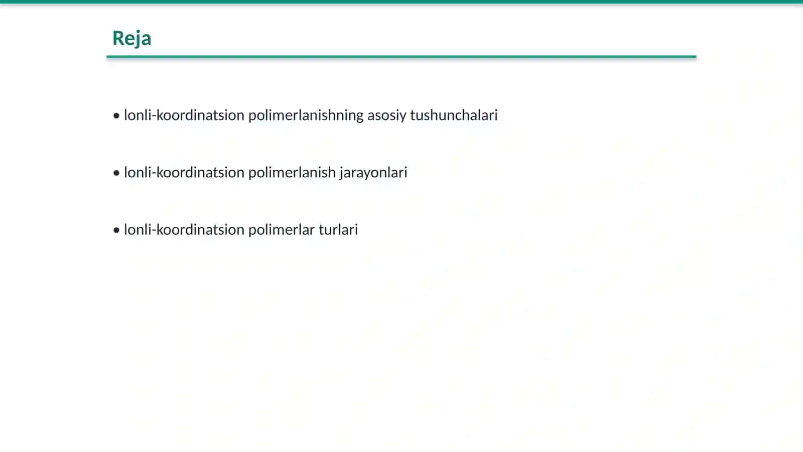 lonli-koordinatsion polimerlanish reaksiyalari 2