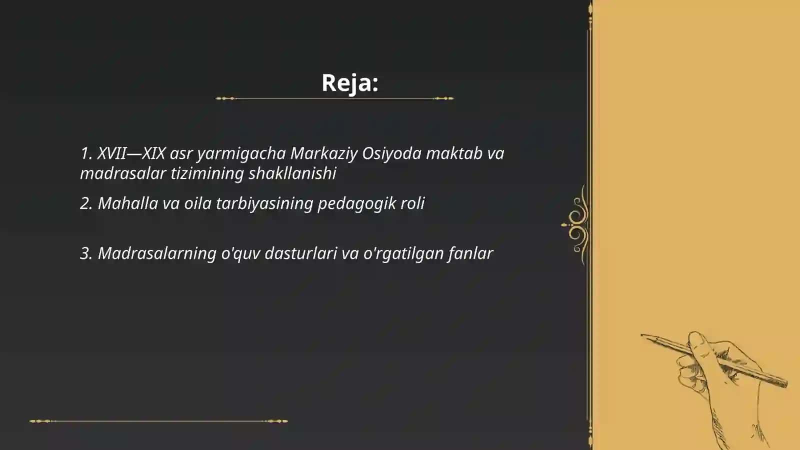 XVII—XIX asr yarmigacha tarbiya maktab va pedagogik fikrlar rivoji 2