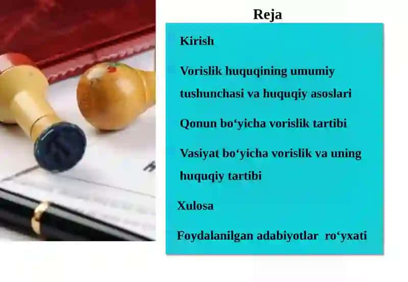 Vorislik huquqi 2
