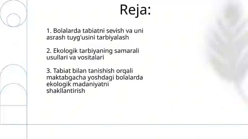 Tabiat bilan tanishtirish orqali maktabgacha yoshidagi bolalarda ekologik madaniyatni rivojlantirish 2