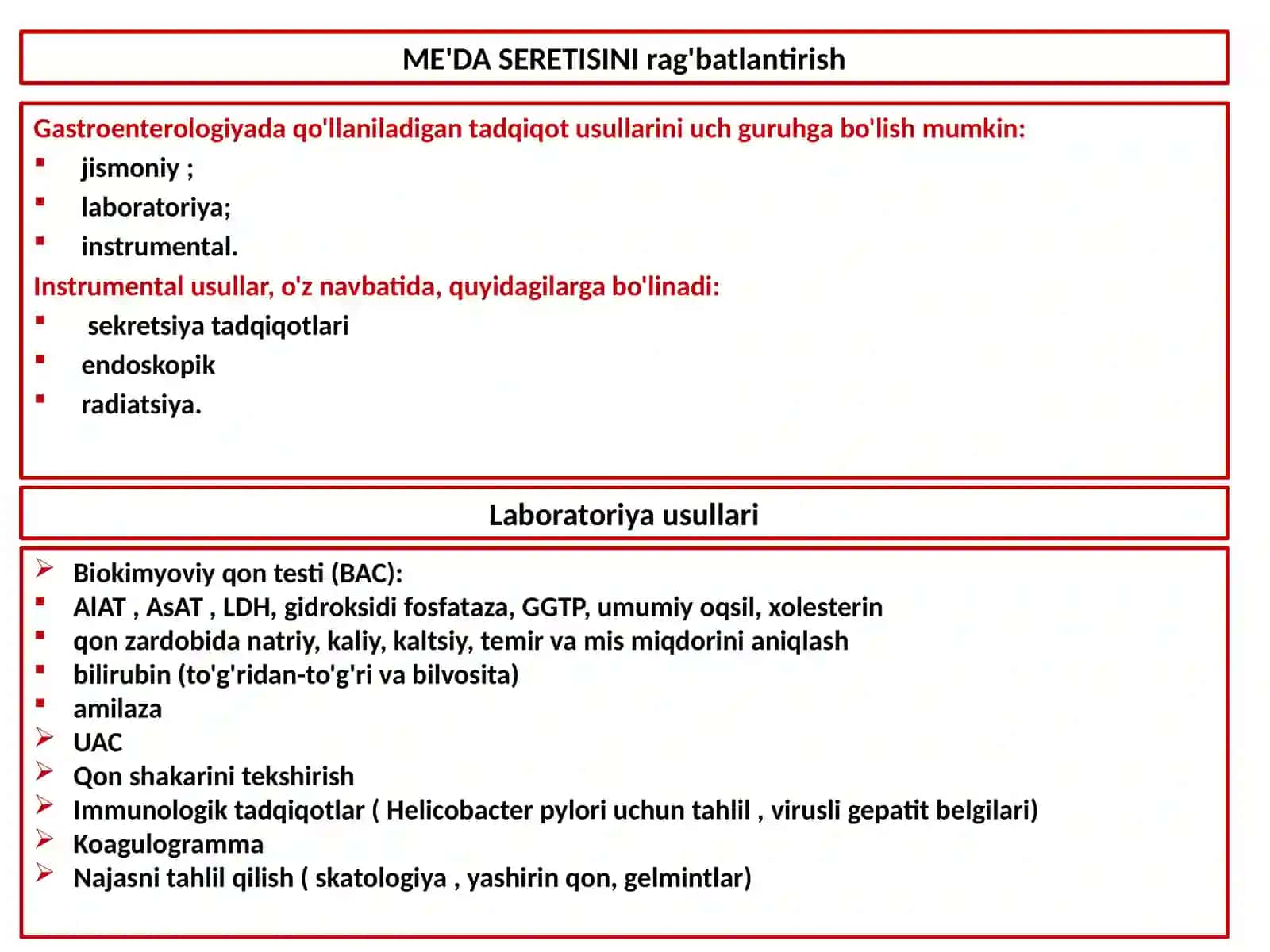 Zamonaviy laboratoriya va instrumental tadqiqot usullari 2