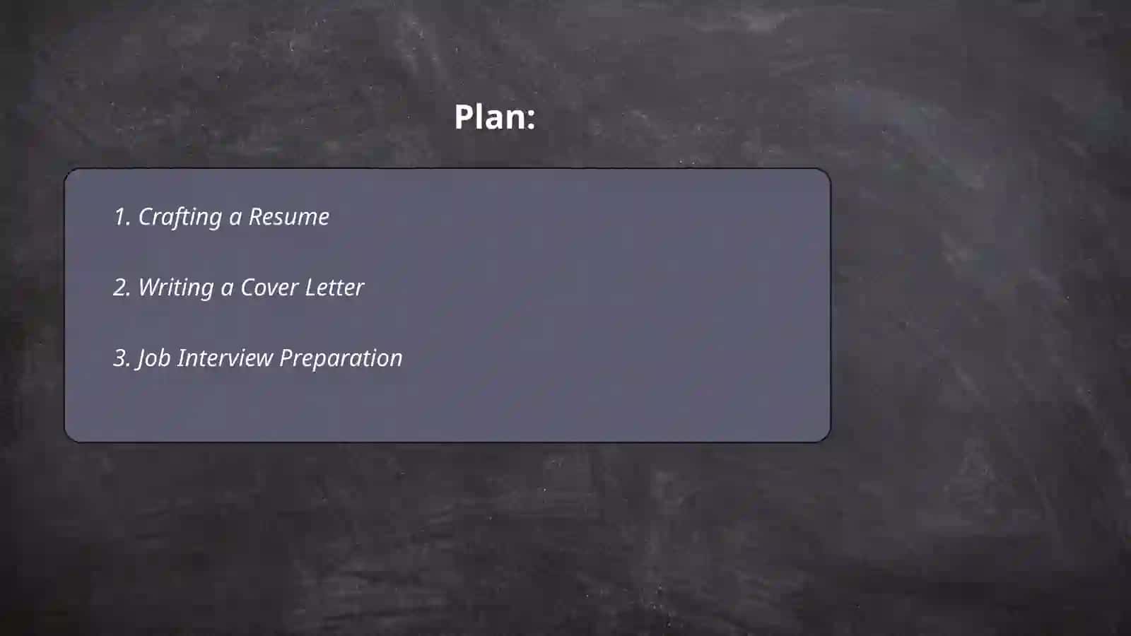 Applying for work 2
