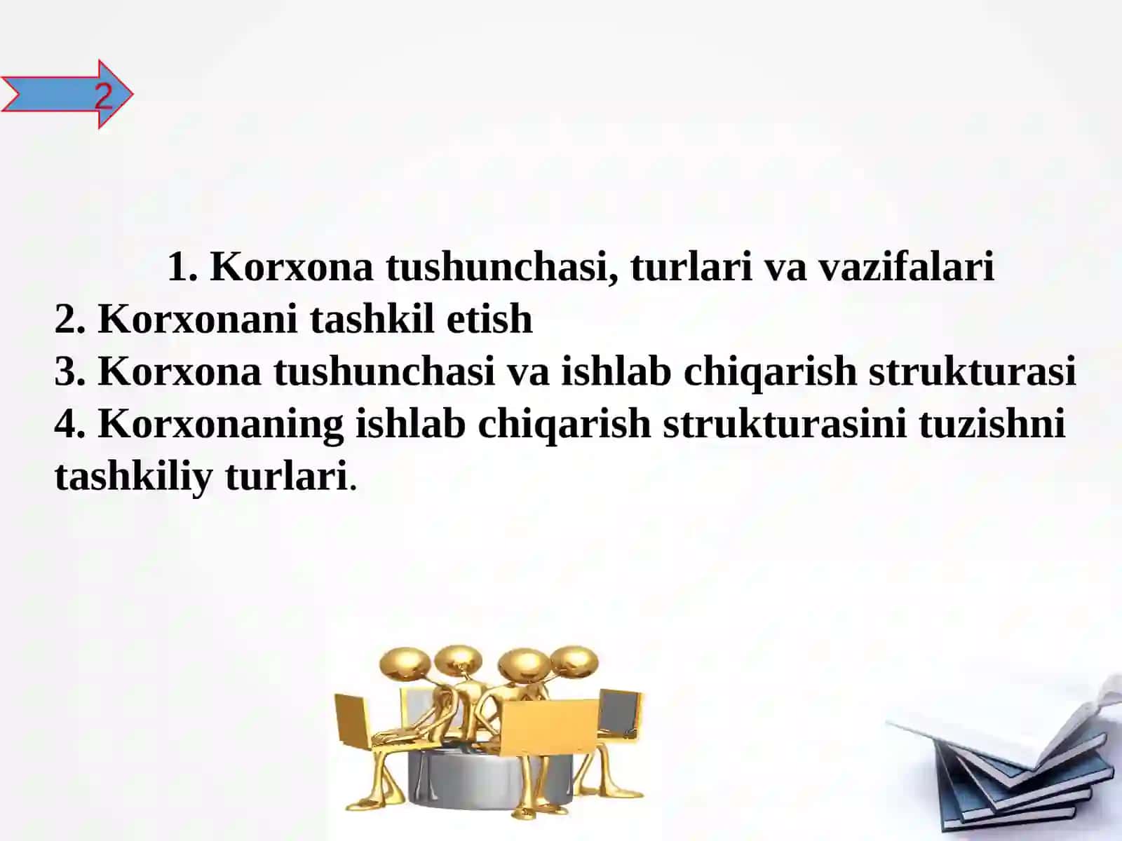 Korxona tushunchasi, turlari va vazifalari 2