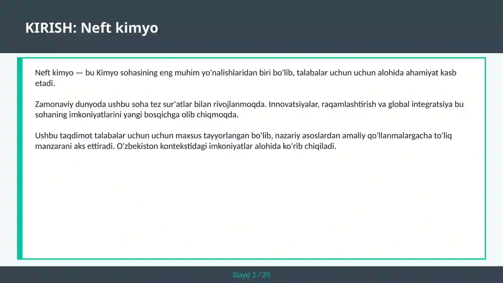 Neft kimyo 2
