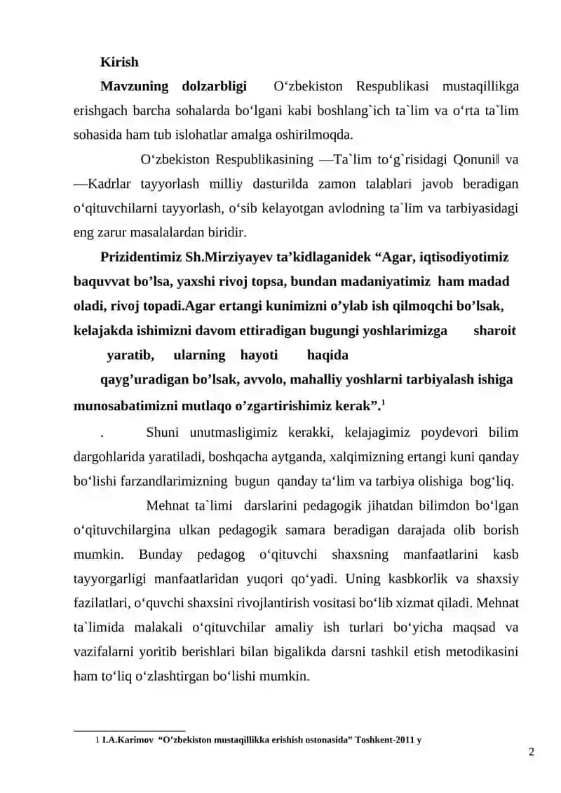 Boshlang‘ich sinf  mehnat darslarida qog‘ozdan amaliy ishlar qilish 2
