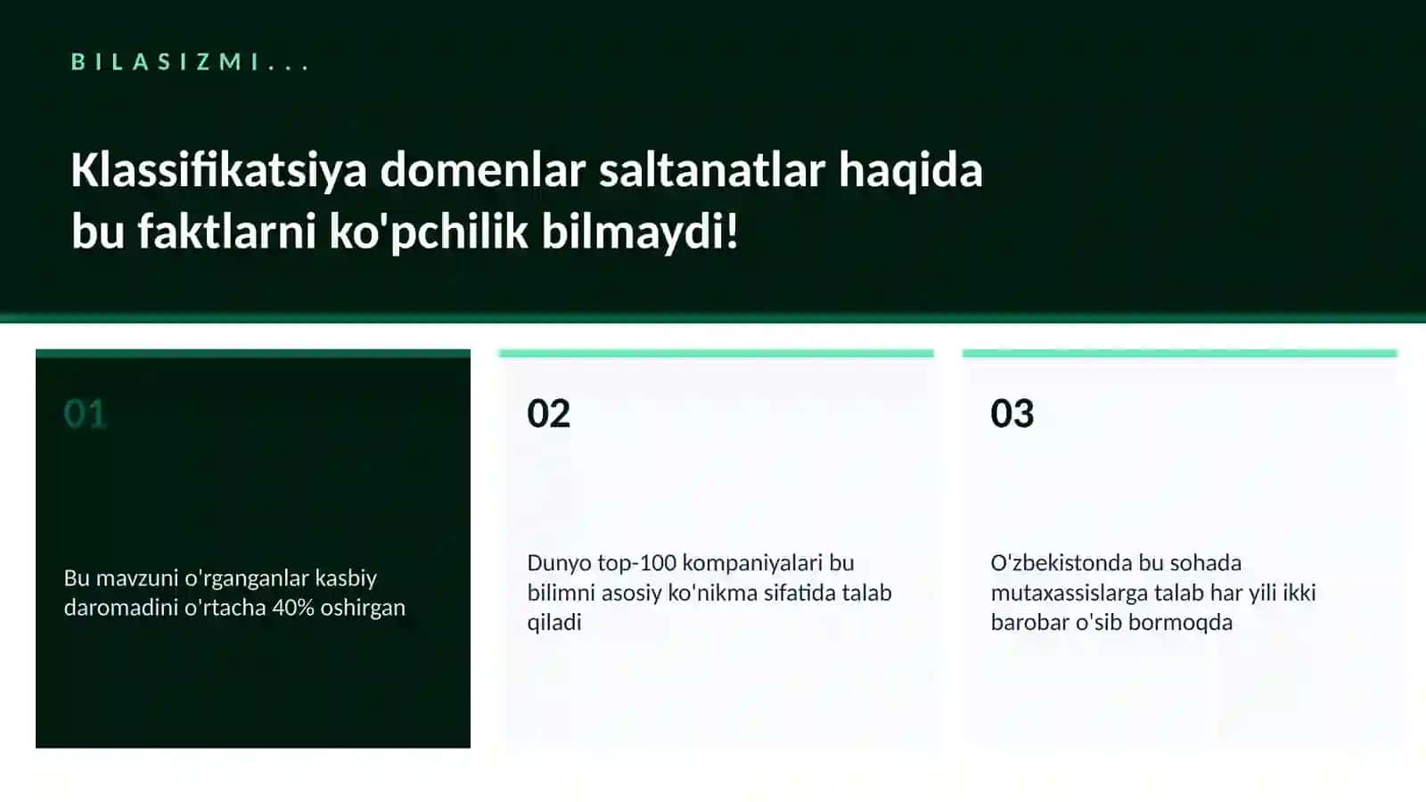 BIOLOGIYA — UY VAZIFALARI 2