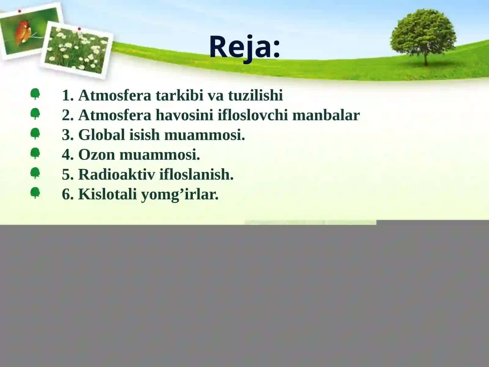 ATMOSFERANING TARKIBI, TUZILISHI VA AHAMIYATI 2