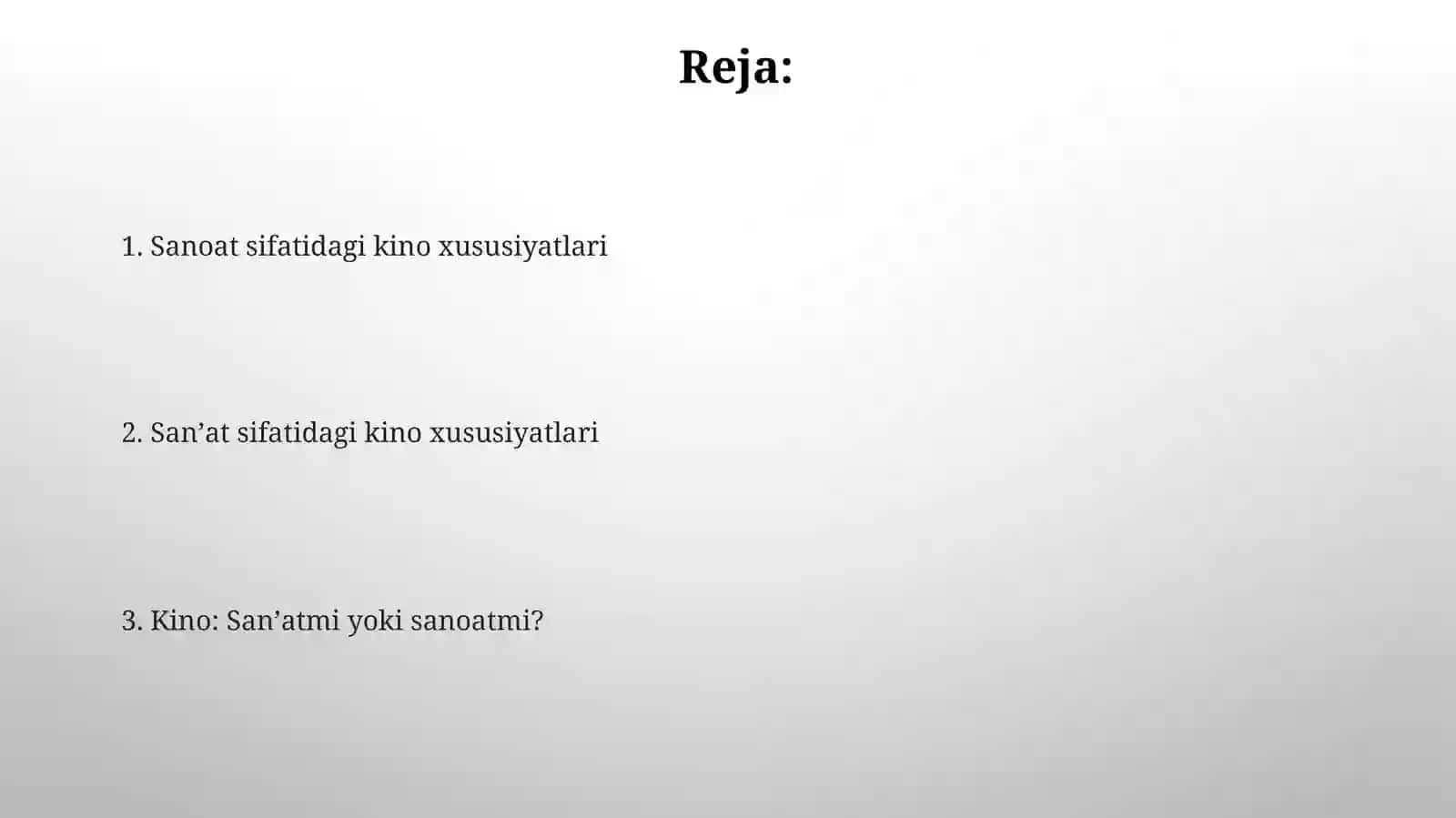 Kino: Sanʼatmi yoki sanoatmi? 2