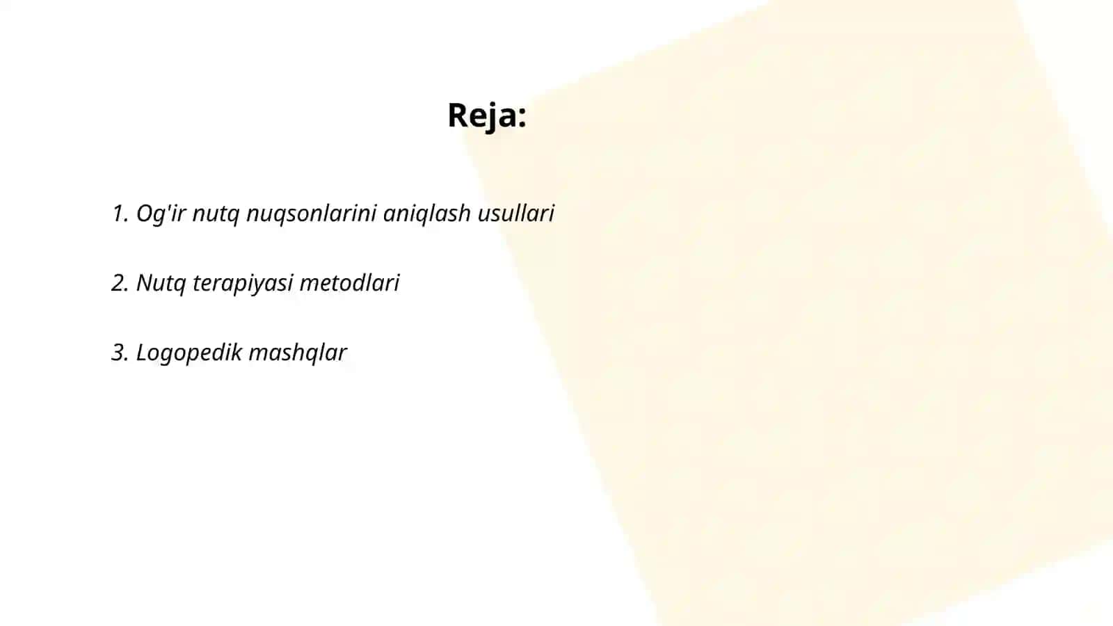 Og'ir nutq nuqsoniga ega bo'lgan bolalarning kompleks reabilitatsiya qilishning asosiya yo'nalishlari 2