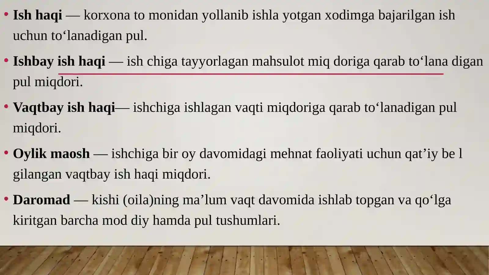 ISTE’MOLCHILARNING DAROMADLARI VA XARAJAT TURLARI 2