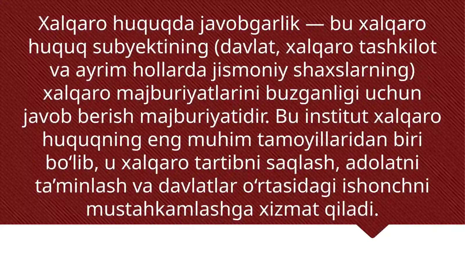 Xalqaro huquqda javobgarlik 2