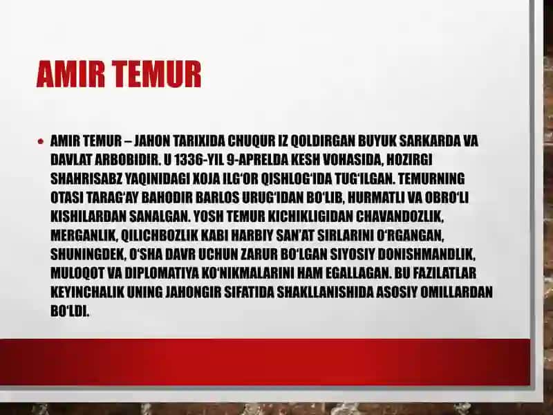 Amir Temur 2