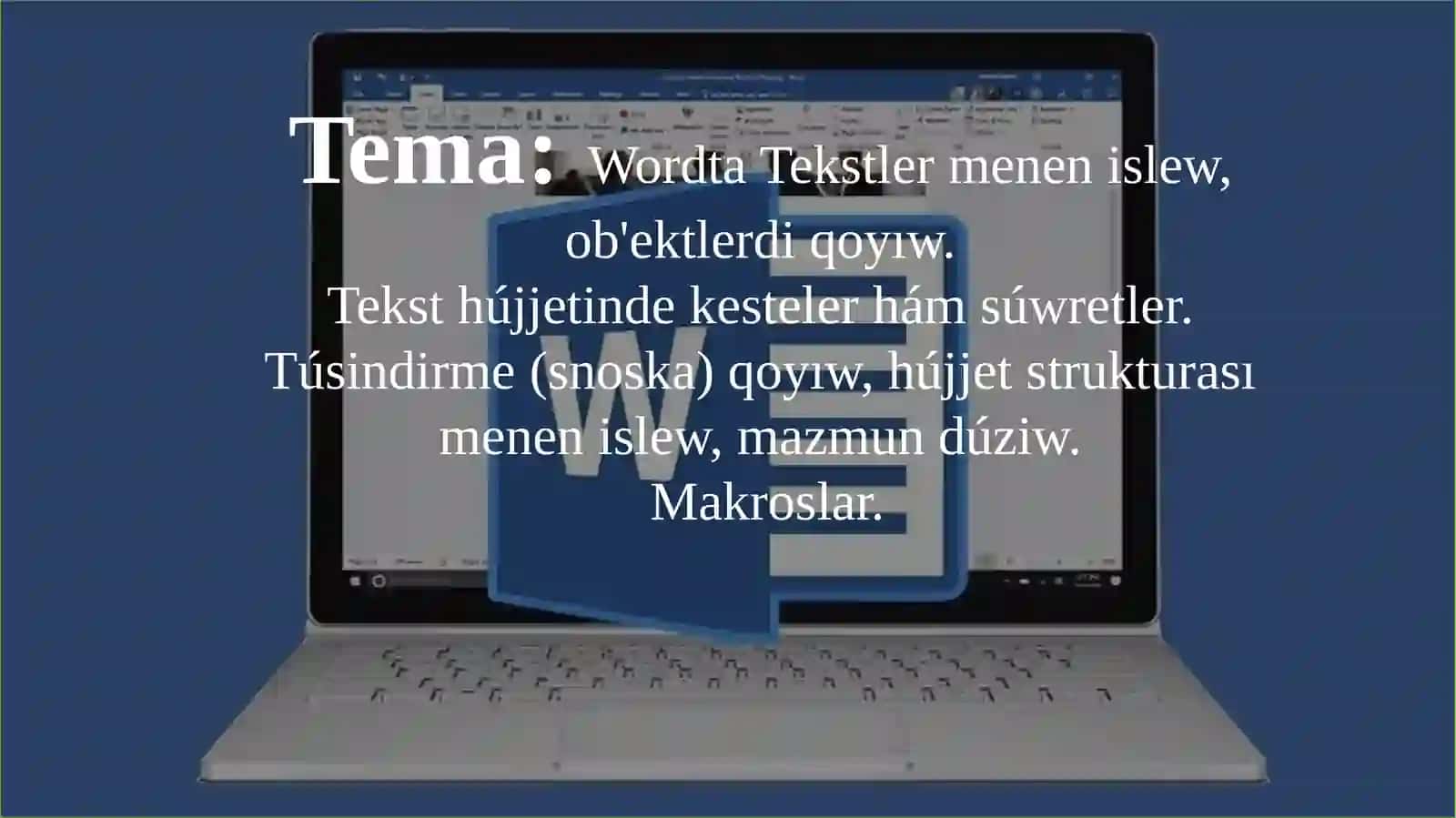 Axbarot texnologiyalari ham processlerdi matematik modellestiriw 2