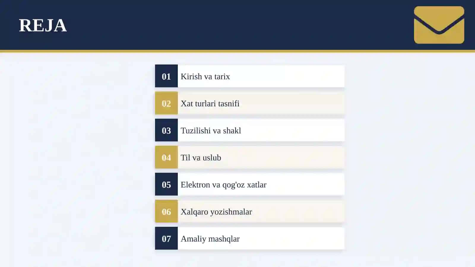 Xizmatyozishmalari.Xatlar 2