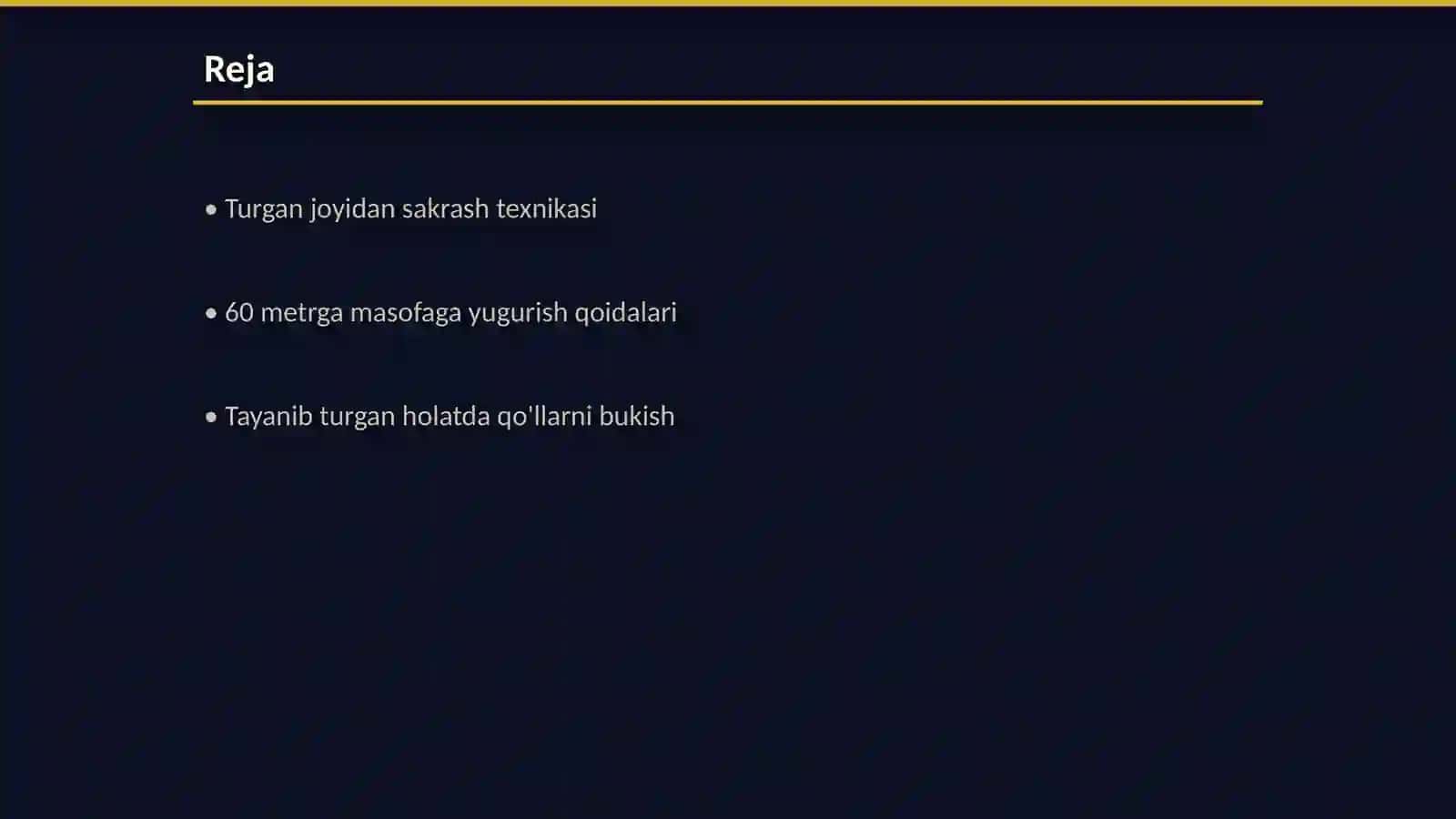 Jismoniy tayyorgarlik va saf mashqlari 2