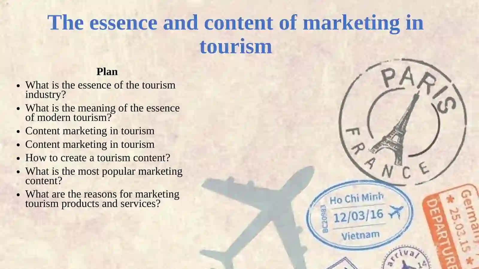 Essence and Content of Marketing in Tourism 2