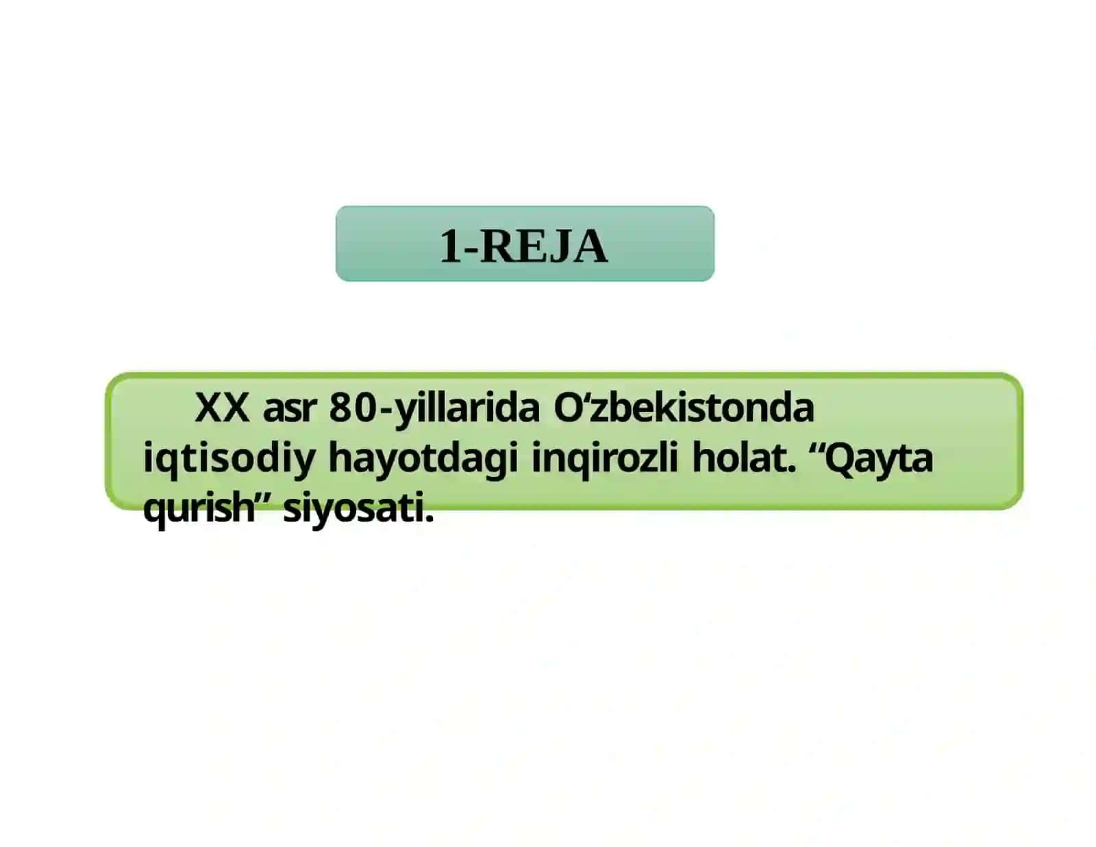 MUSTAQILLIKKA ERISHISH ARAFASIDA O‘ZBEKISTONDAGI IJTIMOIY-SIYOSIY JARAYONLAR 2