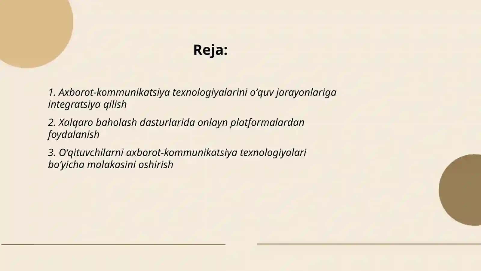 Xalqaro baholash dasturilariga tayyorgarlik jarayonida zamonaviy axborot kommunikatsiya texnologiyalarini qoʻllash 2