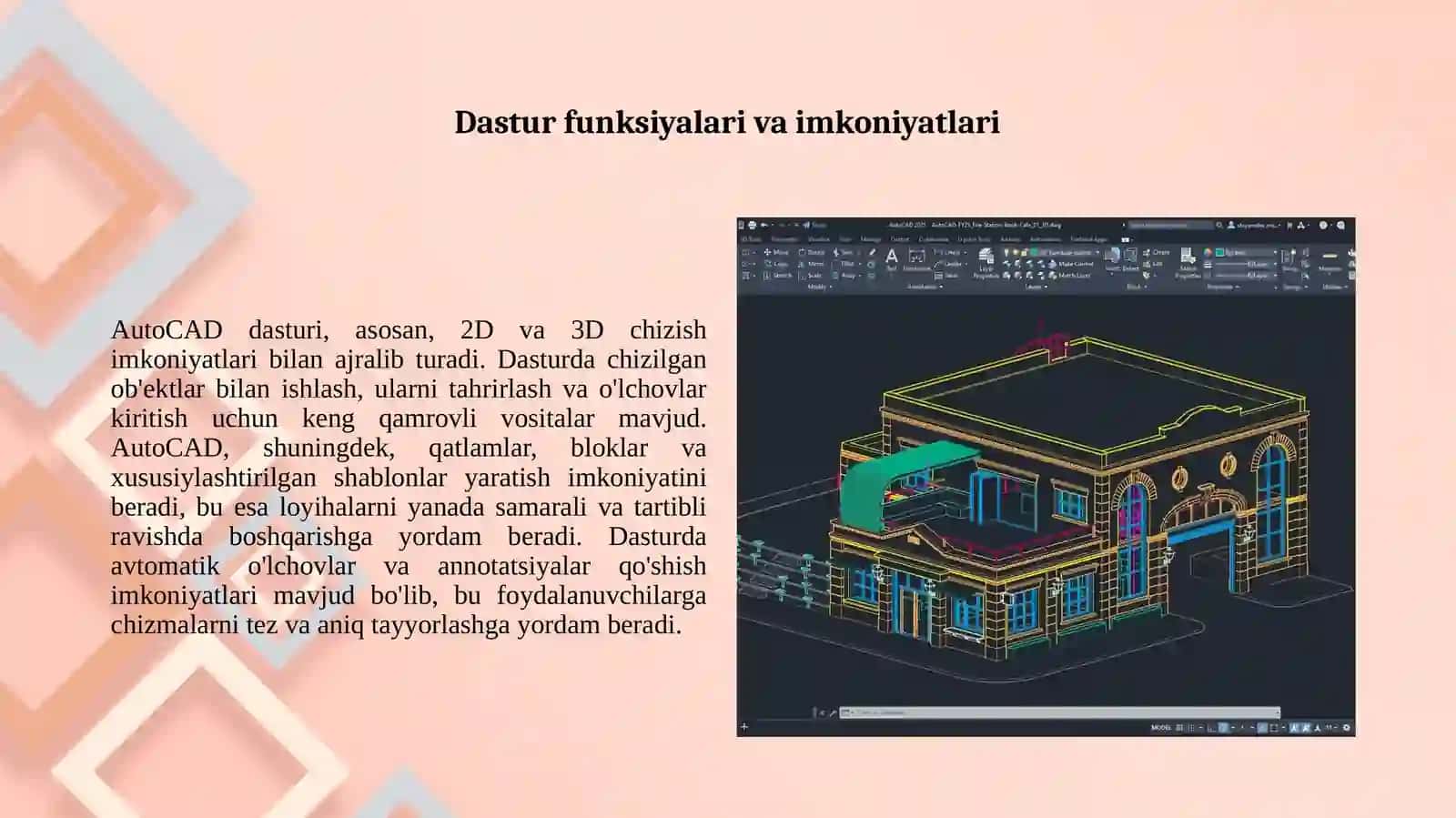 Autocad dasturi haqida 2