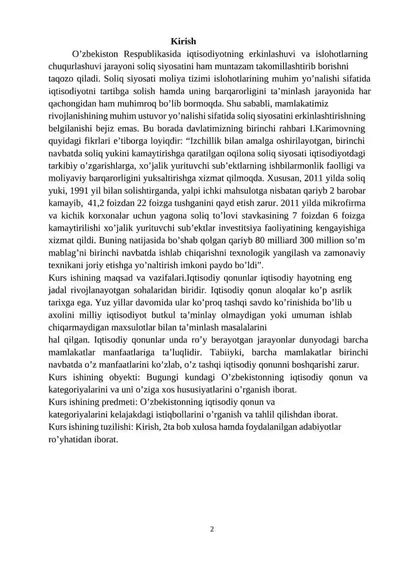 Iqtisodiy qonunlar va ularning amal qilish mexanizmi 2