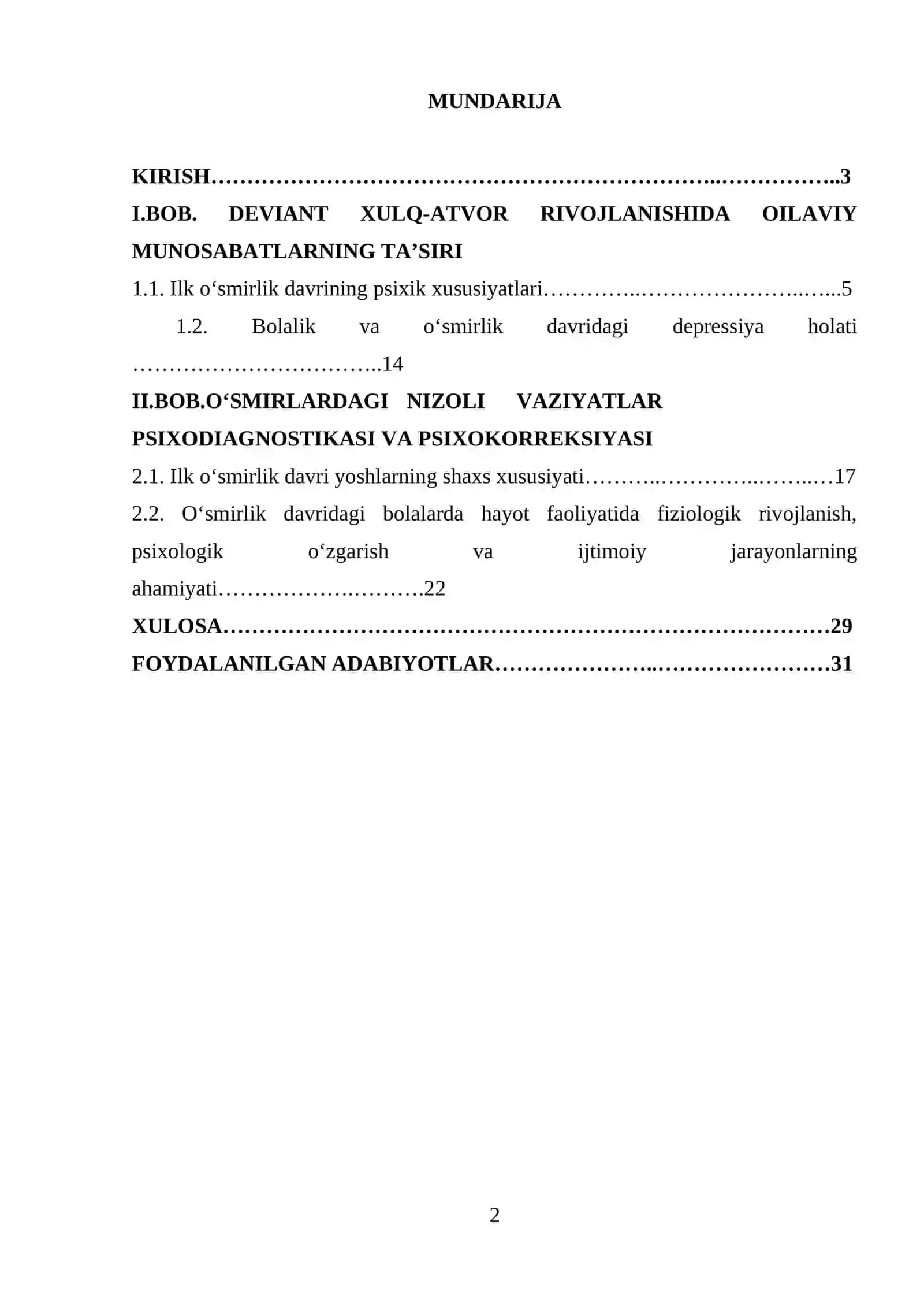 O’smirlarda devient xulq-atvor shakllanishida oilaviy nizolarning ta‘siri 2
