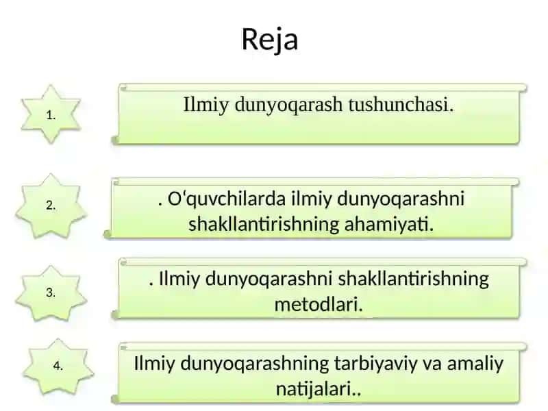 Ilmiy dunyoqarashni shakllantirish 2