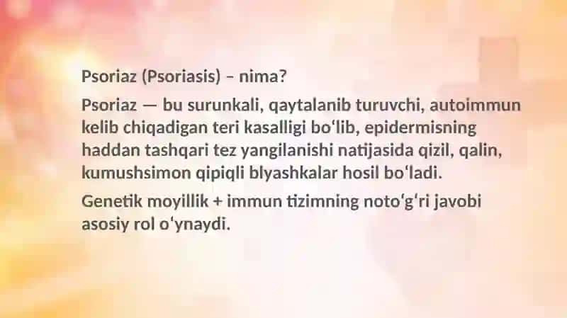 Psoriaz (Psoriasis) – nima? 2