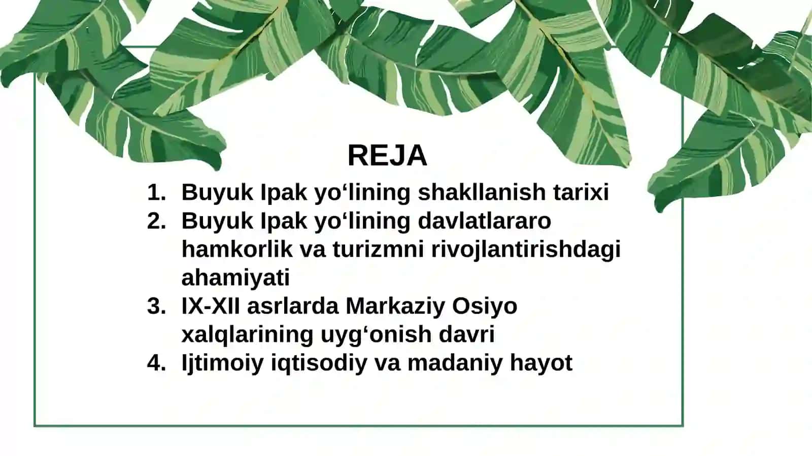 Buyuk Ipakyoʻlining shakllanishi tarixi 2