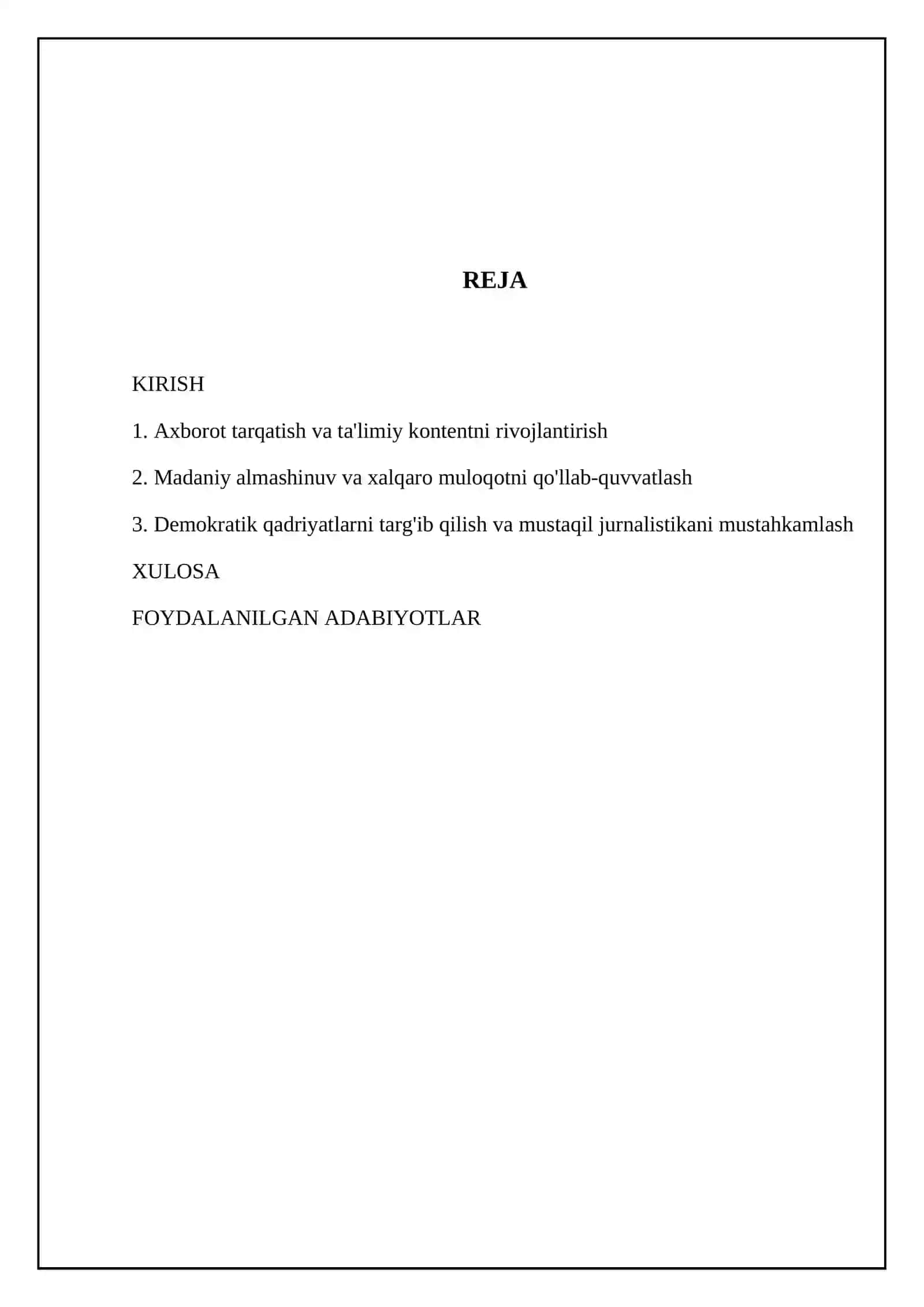 DW-TV xalqaro faoliyatining beshta funksiyasi 2