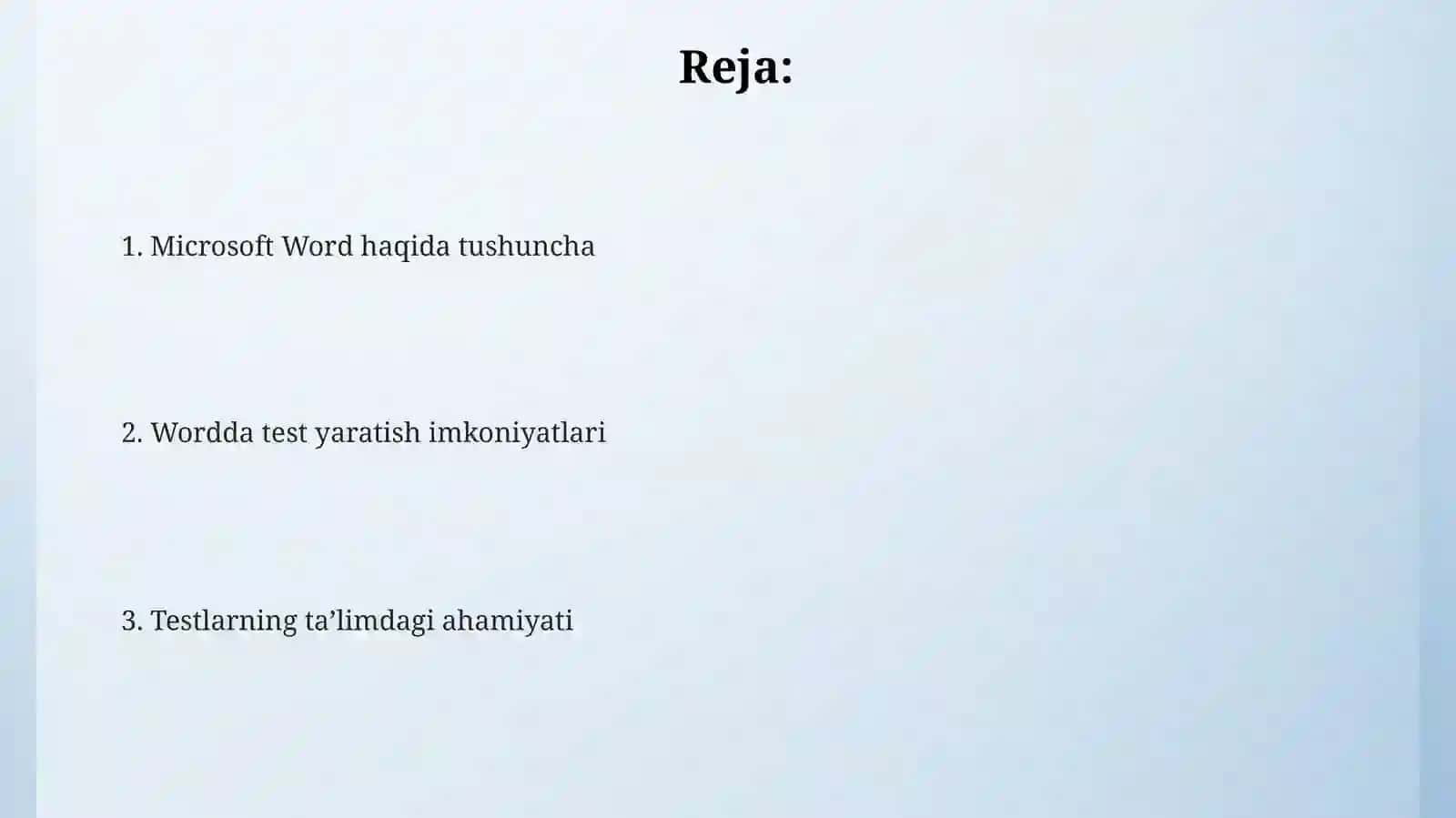 Microsoft Word datestlarning taʼlimdagi ahamiyati 2