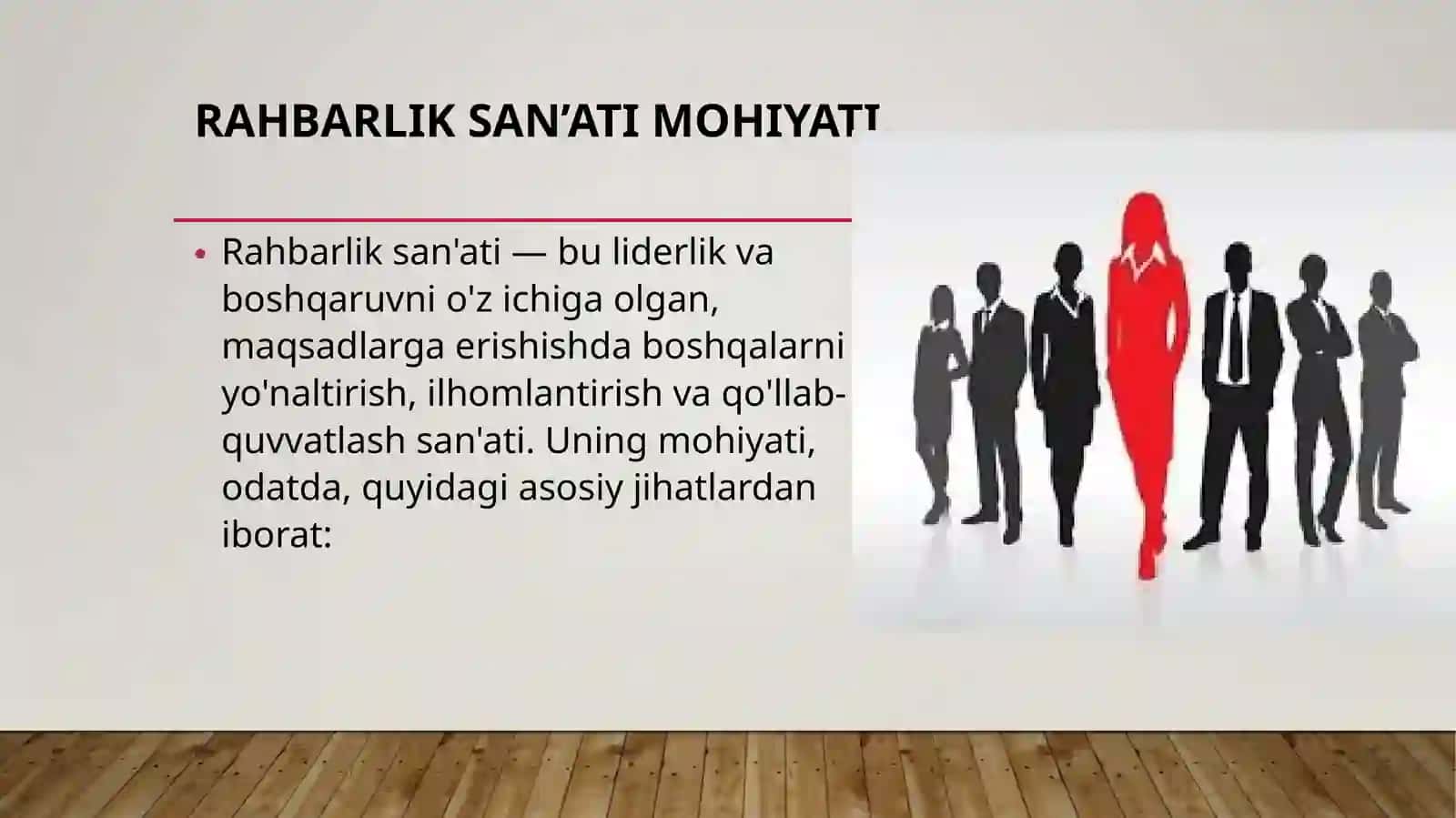 RAHBAR SHAXSI PSIXOLOGIYASI VA MUOMALA MADANIYATI 2