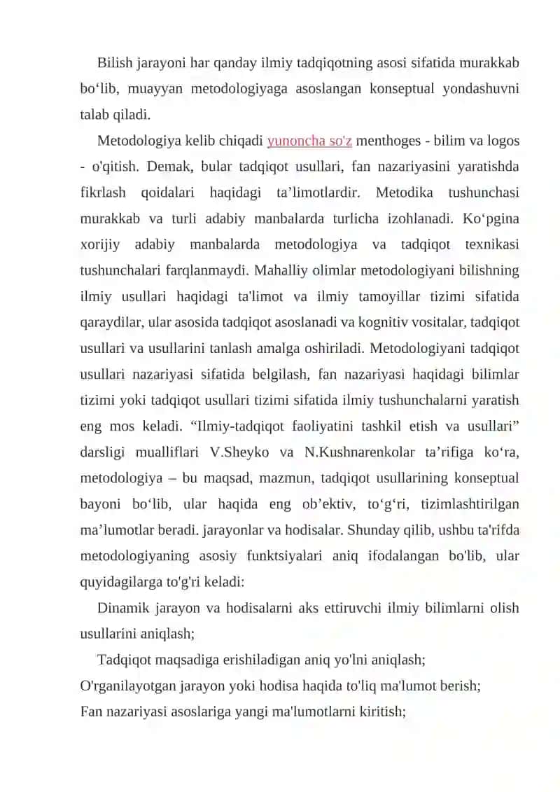ILMIY METODOLOGIYA 2