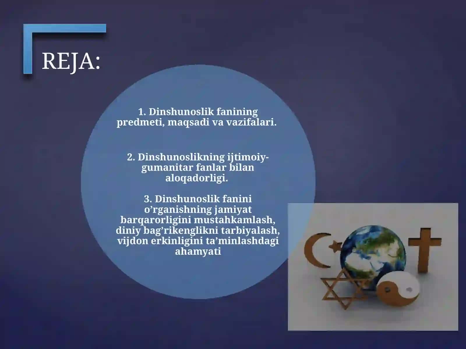 DINSHUNOSLIK FANINI PREDMETI MAQSADI VA VAZIFALARI 2