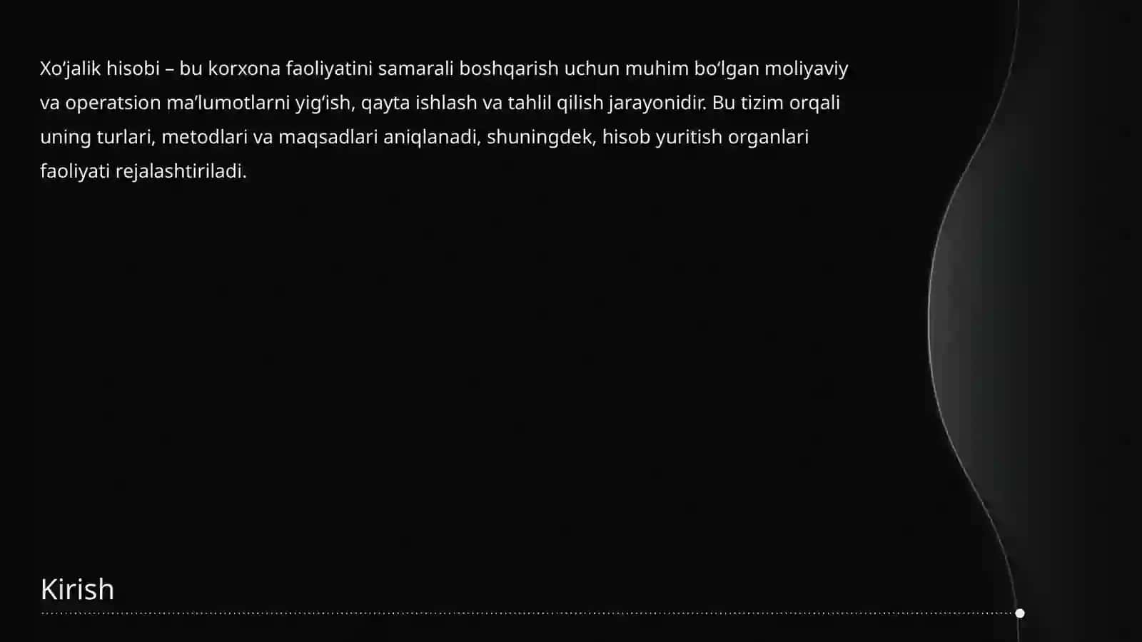 Xo‘jalik hisobi 2