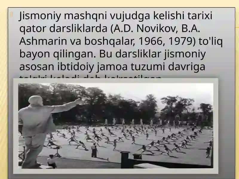 Jismoniy mashqlarning mazmuni va shakli, Jismoniy mashqlar texnikasiga tavsif 2