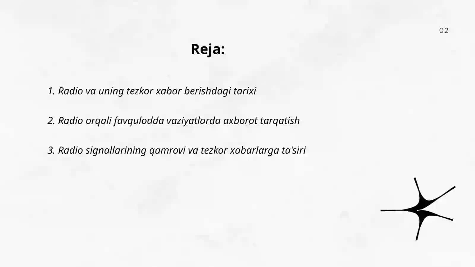Radio -tezkor xabar berish va axborot tarqatish vositasi 2