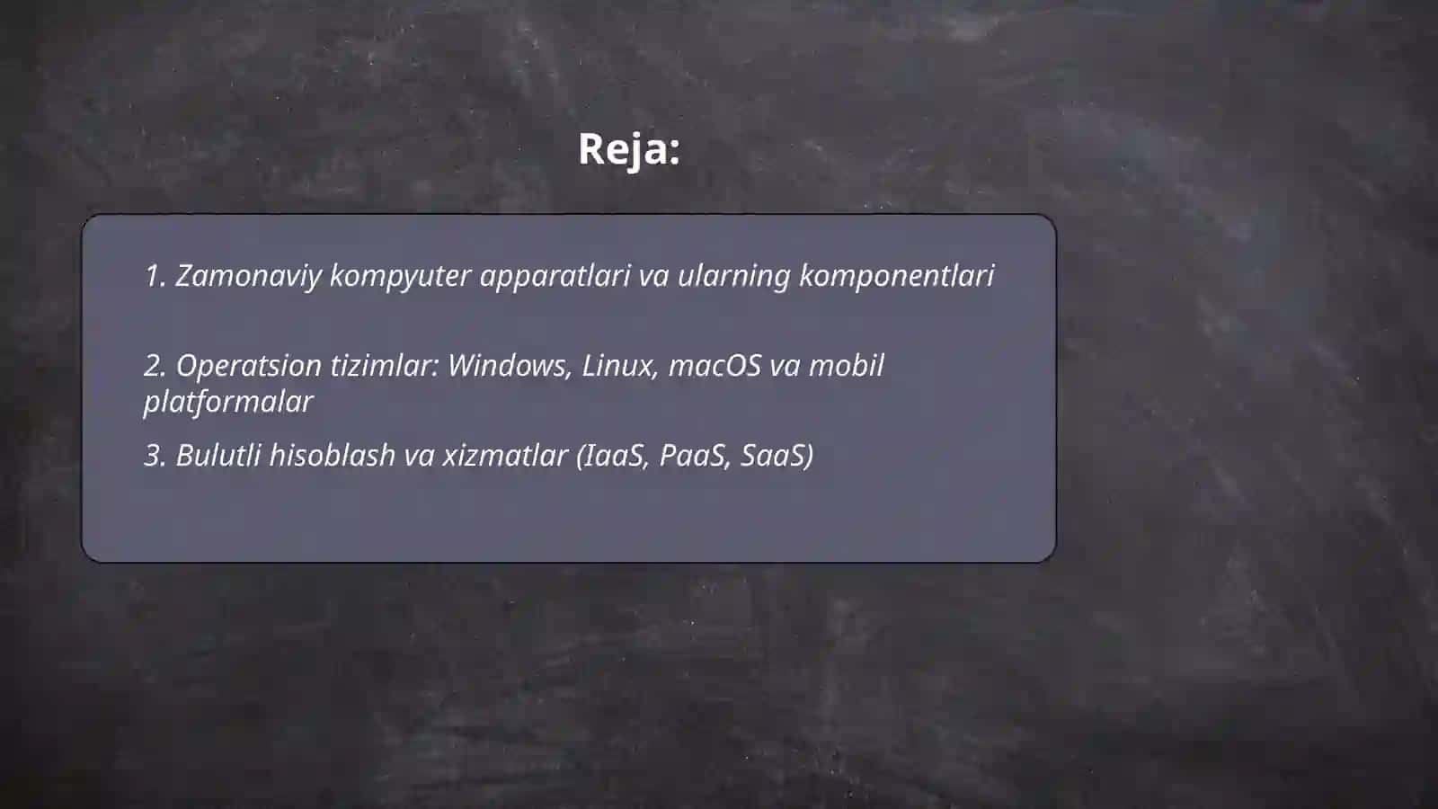 Zamonaviy texnik vositalar va kompyuter dasturiy taʼminoti 2