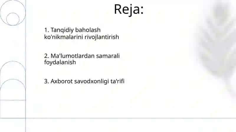 Axborot savodxonligi 2