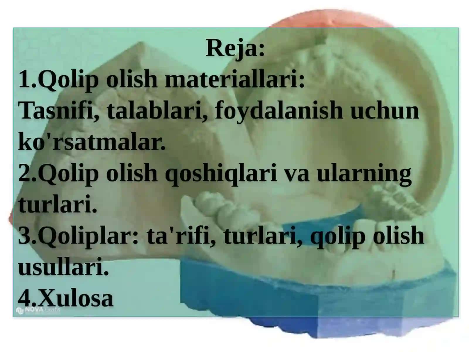 Qolip oluvchi maxsulotlarning tasnifi. 2