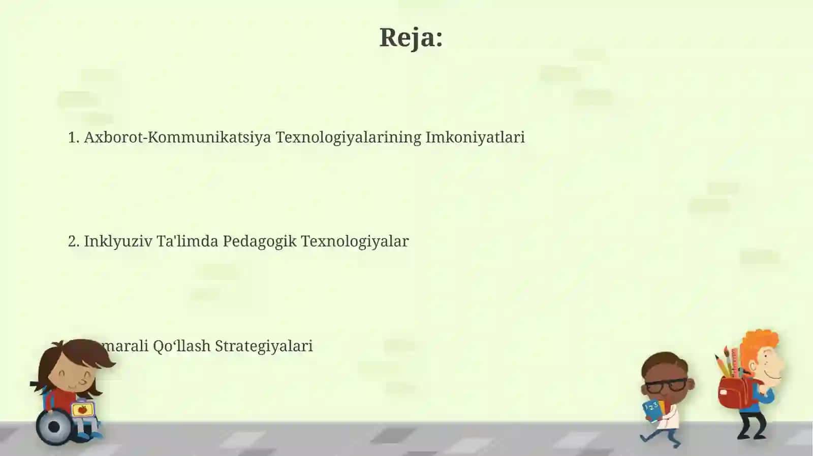 Inklyuziv talim jarayonida pedagogik va axborot kommunikatsiya texnalogiyalaridan foydalanish 2