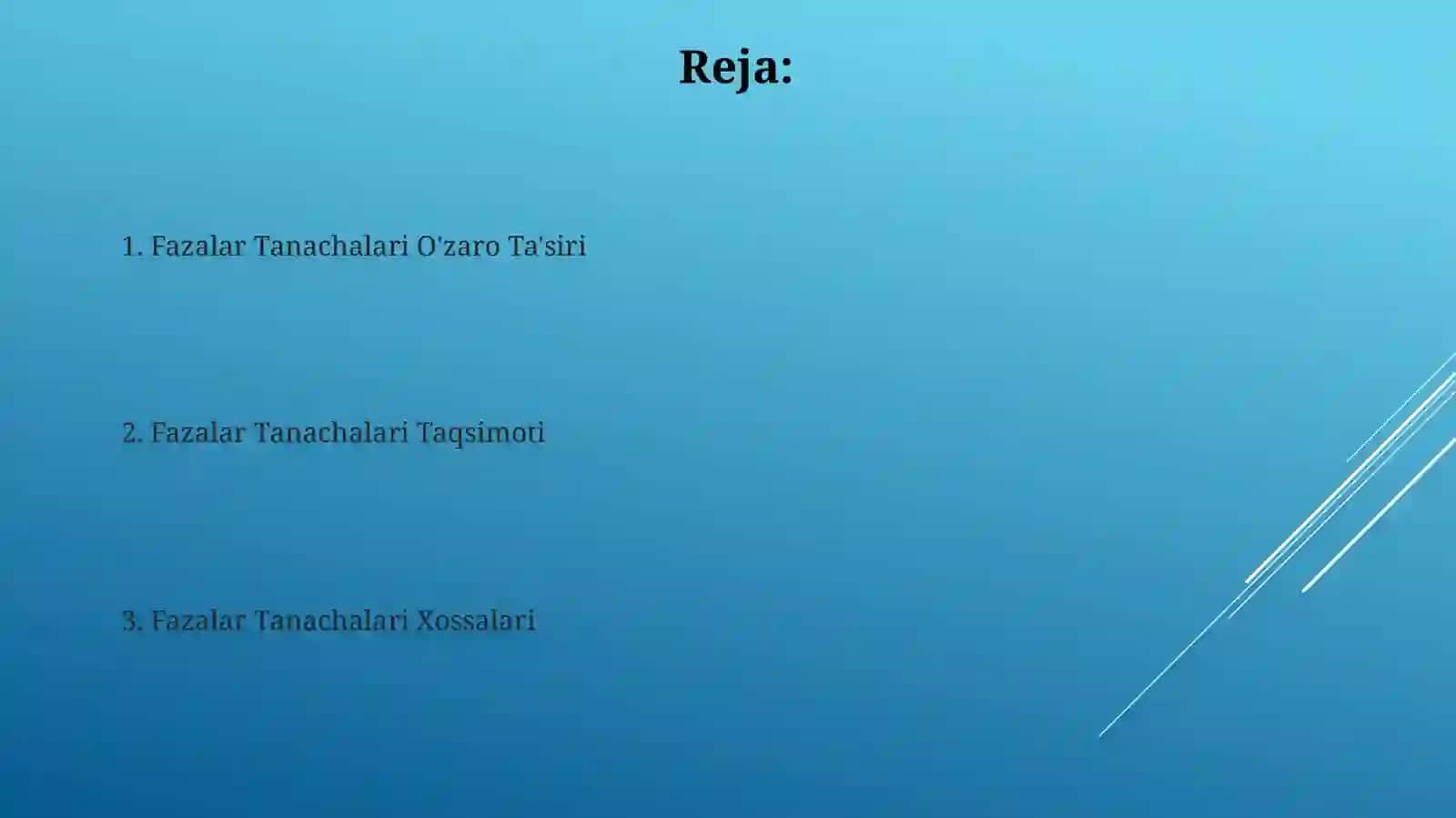 Fazoviy jismlarni yoyilmasi 2