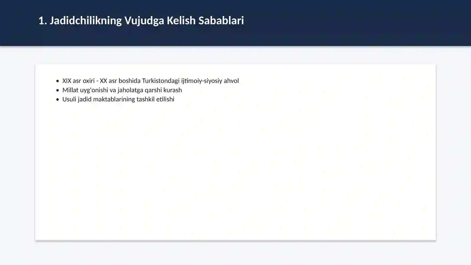 Jadidchilik harakati va ma'rifatparvarlik 2
