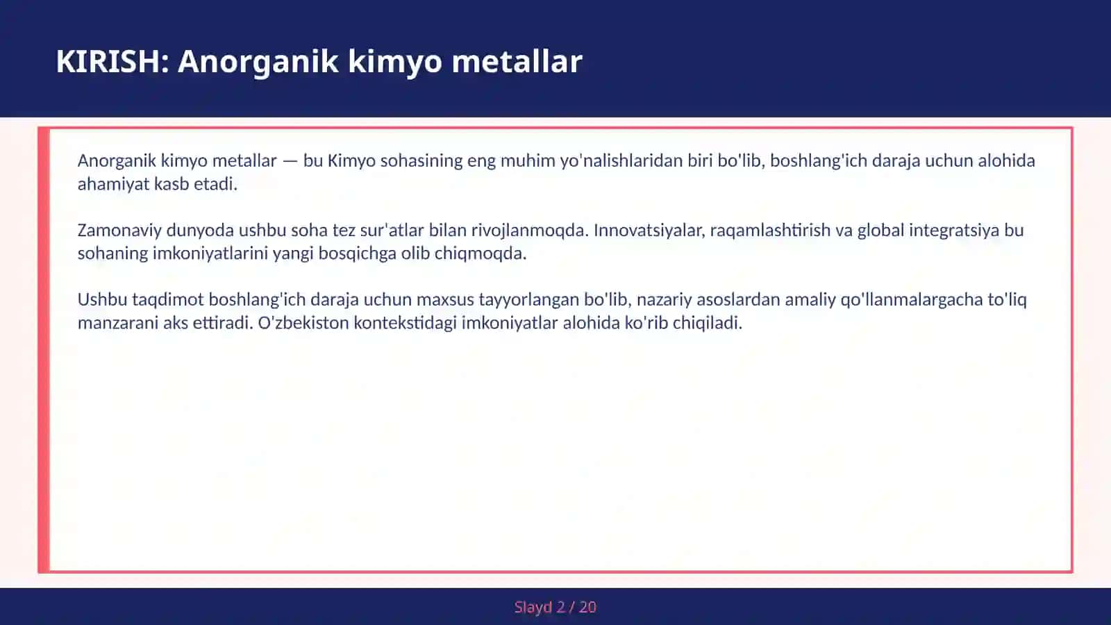 Anorganik kimyo metallar 2