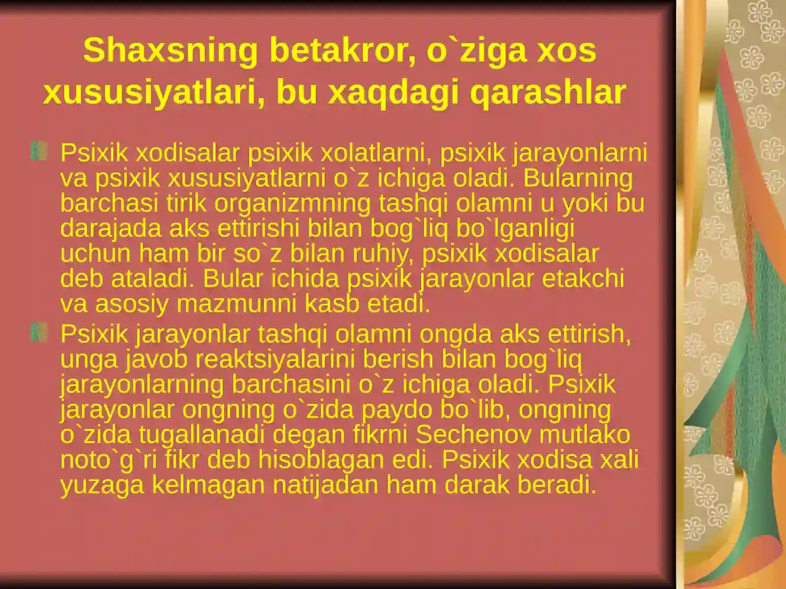 Shaxsning psixologik himoyamexanizmlari 2