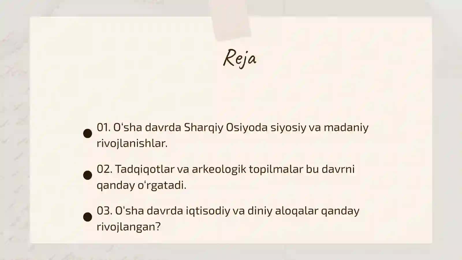 O‘sha davrda Sharqiy Osiyoda siyosiy va madaniy rivojlanishlar 2