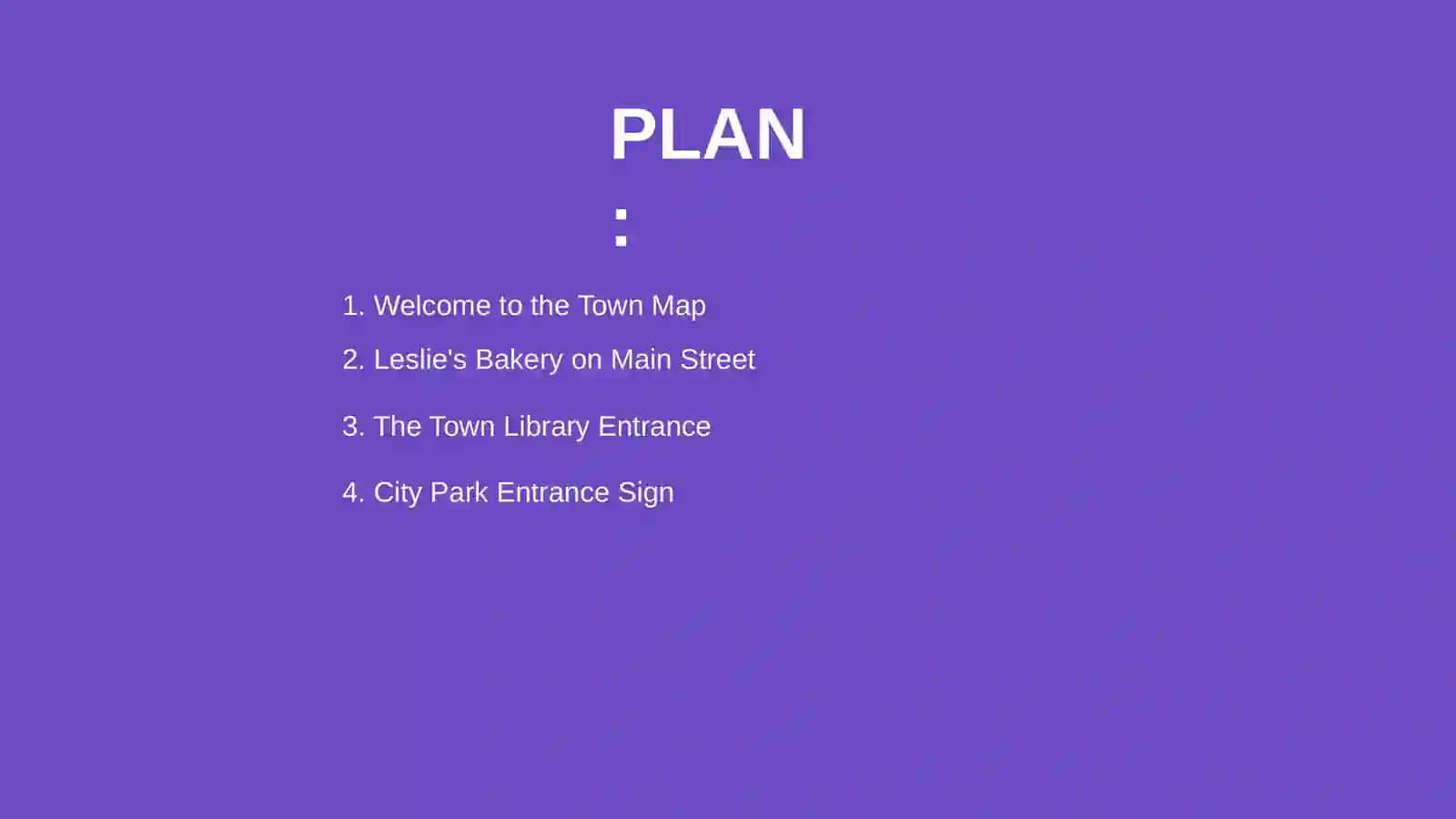 Town Map Directions 2